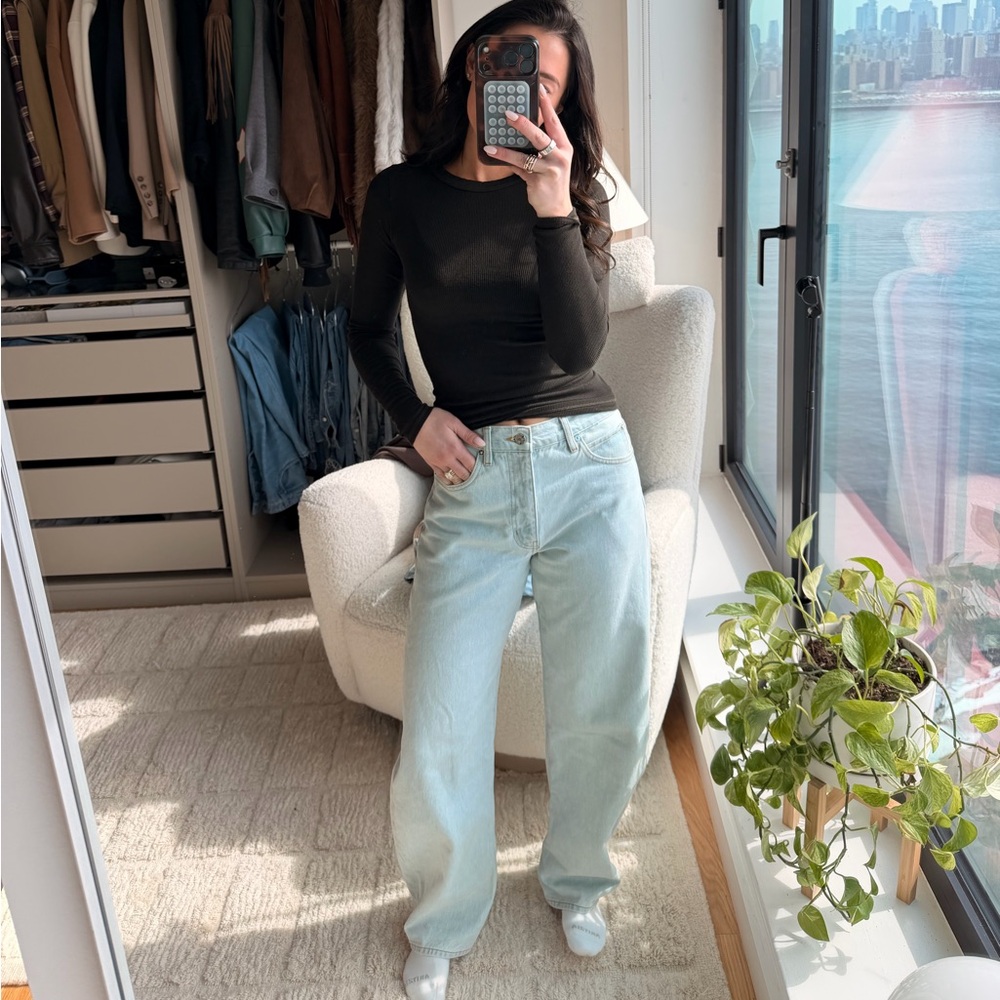 Frame Denim Light Blue Bubble Jean